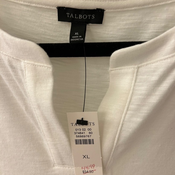 Talbots XL white top - Picture 2 of 4